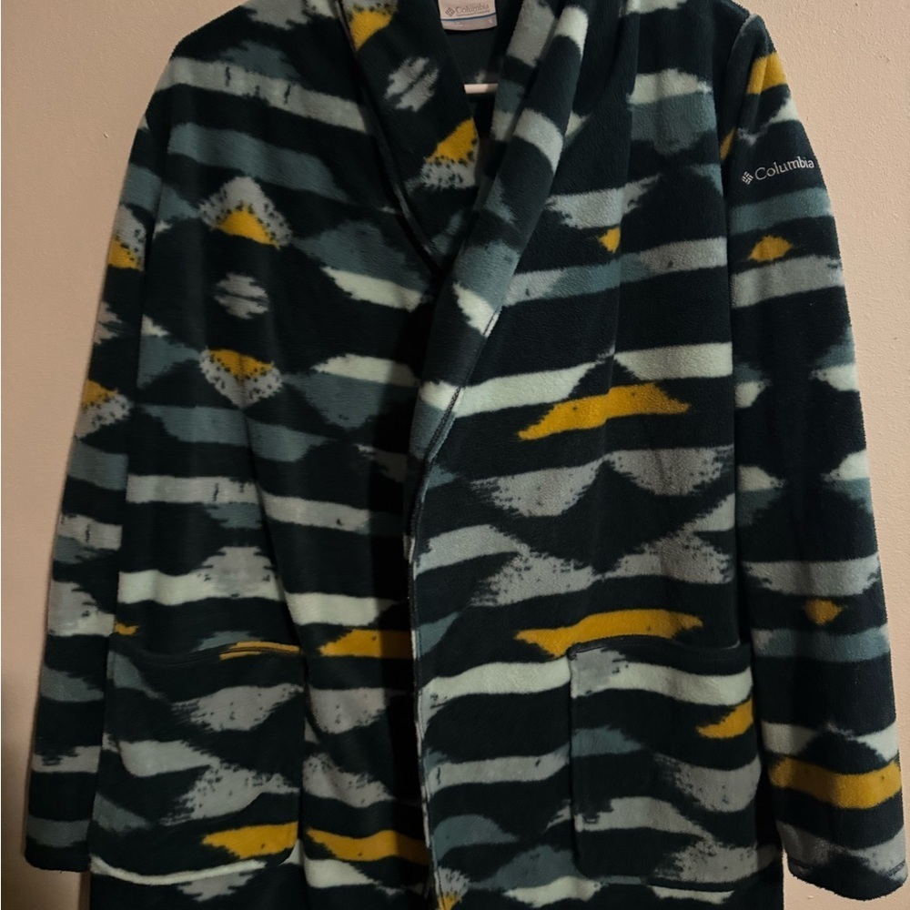 Columbia Women's Patterned Jacket - Black, Yellow, Blue - Picture 6 of 7
